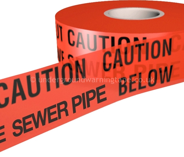 CAUTION Sewer Pipe Warning Tape